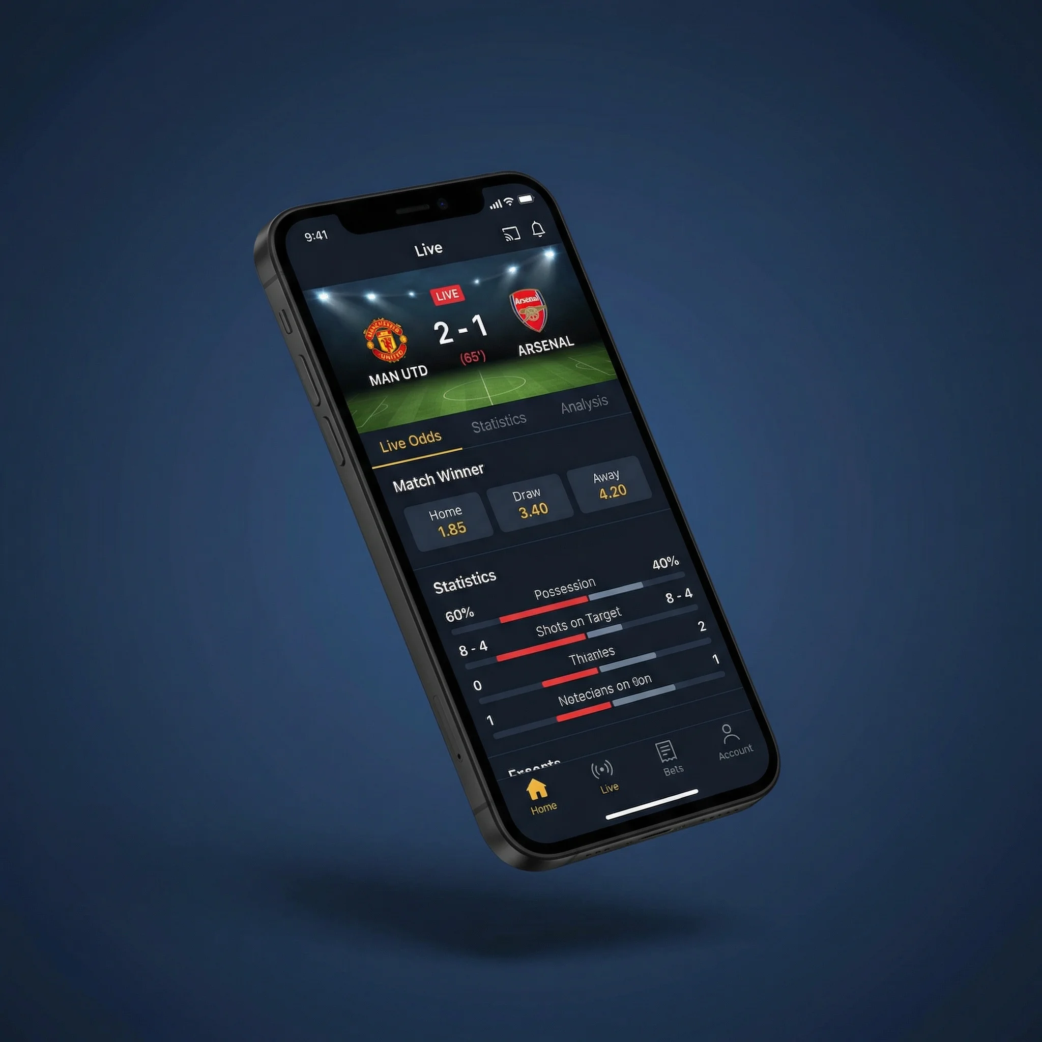 奇异果体育移动端APP界面展示